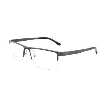 XL9012 Comfortable Men Aluminium magnesium half-rim optical frame, spring temples