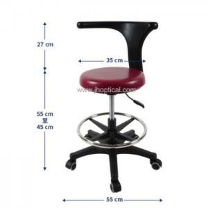 YSY09 Pneumatic lift chair, PU cushion, Plastic foot, bear 300kg, standard silent wheels