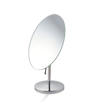 ZHJ-226 Iron oval desktop mirror, 	25 x 17 x 33.5cm, for glasses shops, free rotation