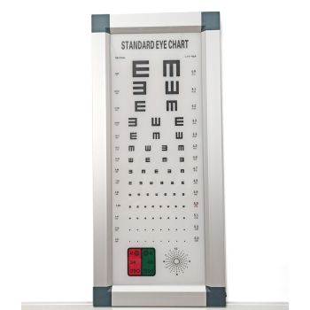 JH-44 LED 2.5M Vision Chart Light Box - 620x280mm, 25mm Thick, Electrostatic Spray, Fluorspar Lamp