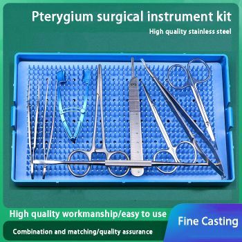 JH-532 Pterygium Surgical Kit, 9-Piece, Micro Ophthalmic Instruments