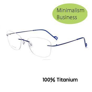 RJ005 Minimalism business pure β titanium rimless face without makeup classic optical frame