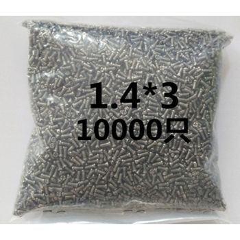 S006 Cross Flat Head Endpiece Screws, Stainless Steel, 2.0*1.4*3.0mm, 10000pcs