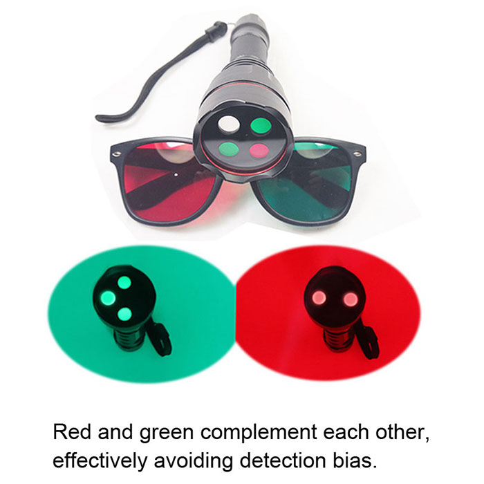 SKD-001 Worth four-dot projector, red and green glasses, Worth, four point lamp, three-level visual function examination, simultaneous fusion of vision, strabismus detection - image5