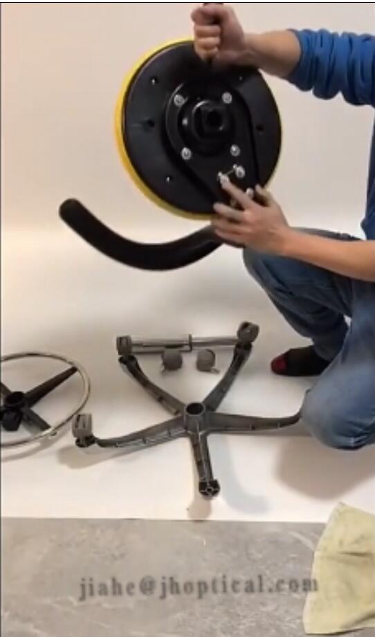 YSY01 Pneumatic lifting chair for doctor, PU cushion, plastic foot, bear 300kg, standard silent wheels - video preview